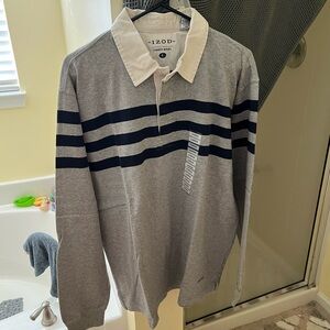 Men’s Izod Varsity Rugby Long Sleeve Shirt